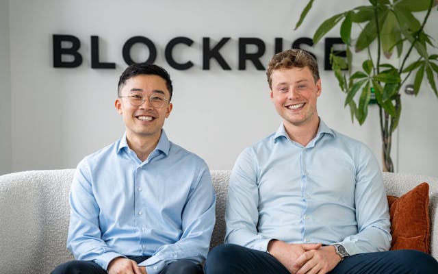 Jasper Hu (CTO) and Jos Lazet (CEO) from Blockrise